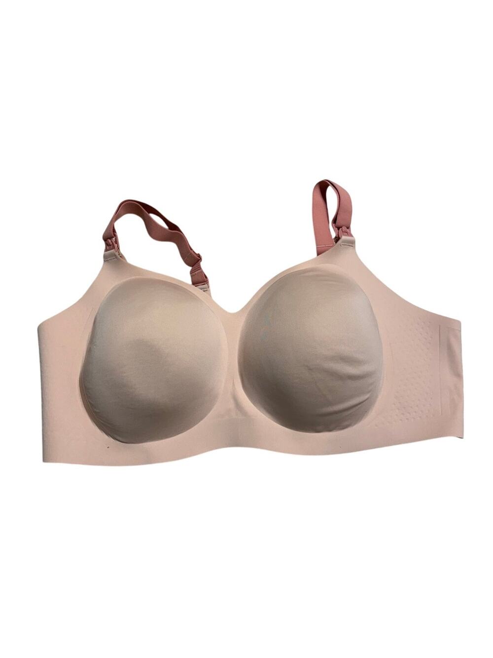 MomCozy Nursing Bra Plus Size 3X Neutral Breastfeeding Wireless